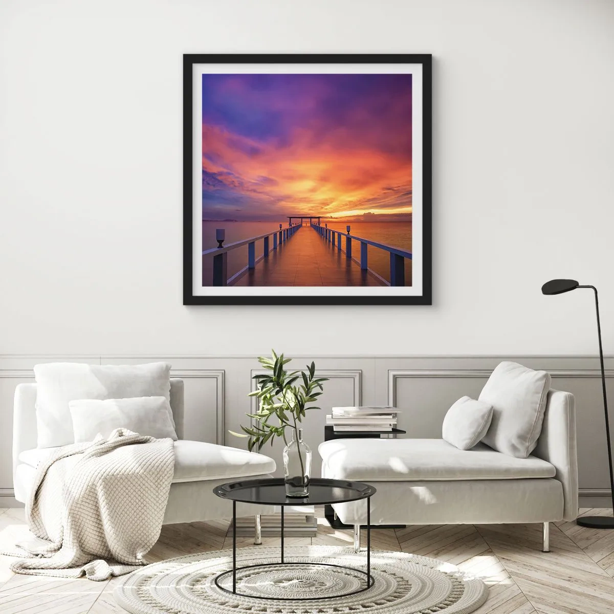 Plagát v čiernom ráme - Bez konca - 40x40 cm