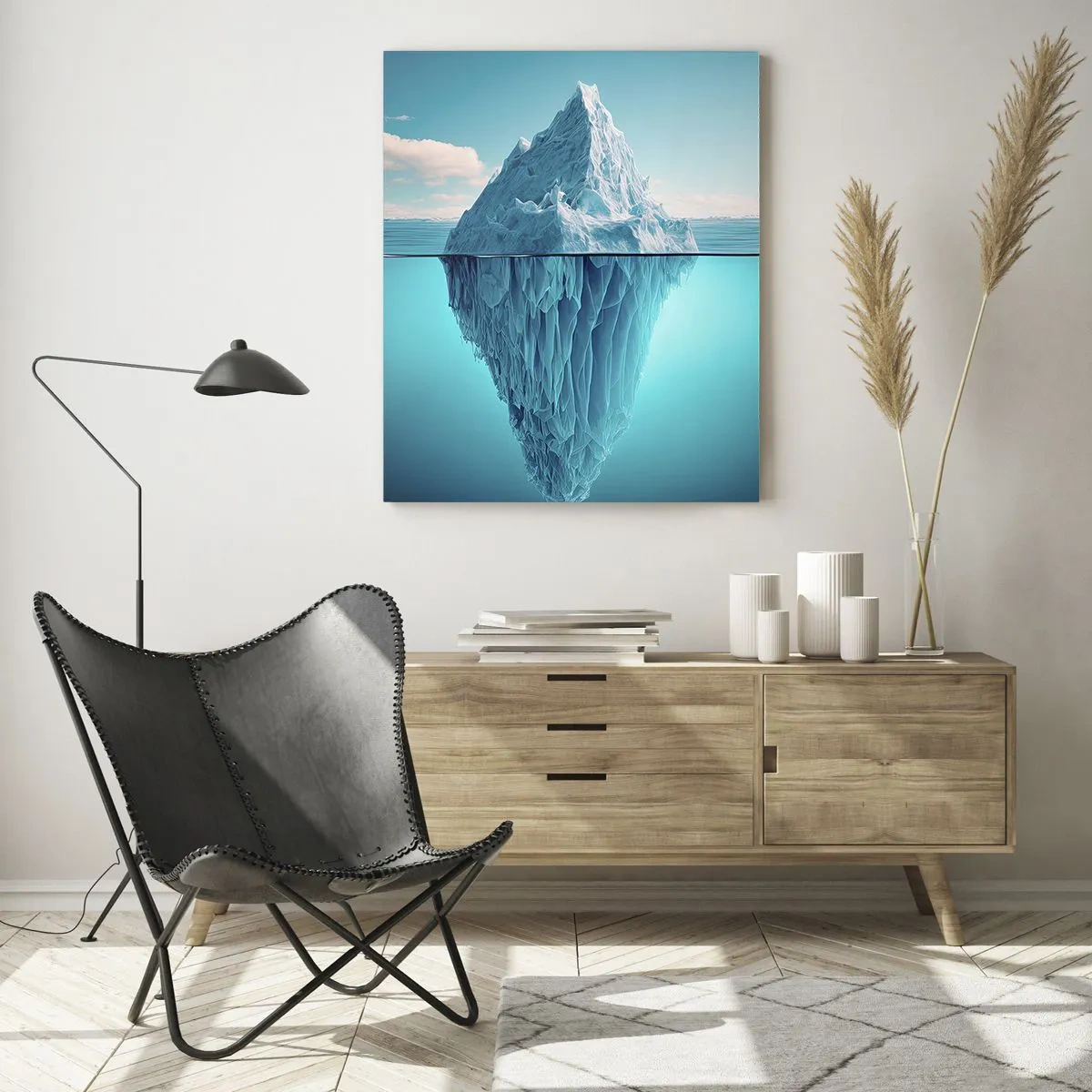 Obraz na skle - Ľadová kráľovná - 50x70 cm
