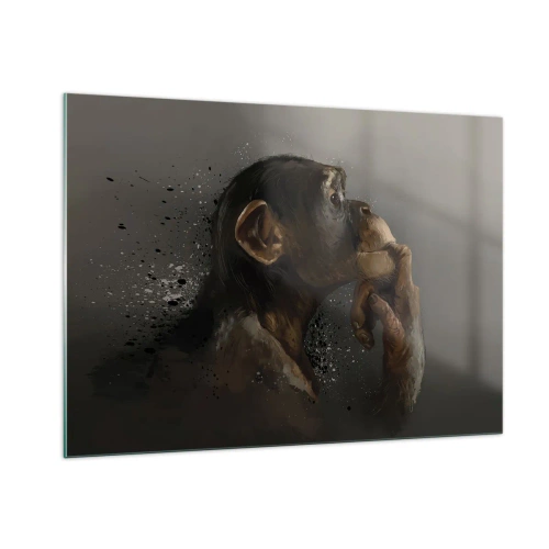 Obraz na skle - Určite mysliteľ - 100x70 cm