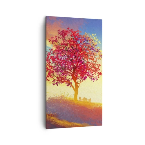 Obraz na plátne - Pútnik pri cieli - 45x80 cm