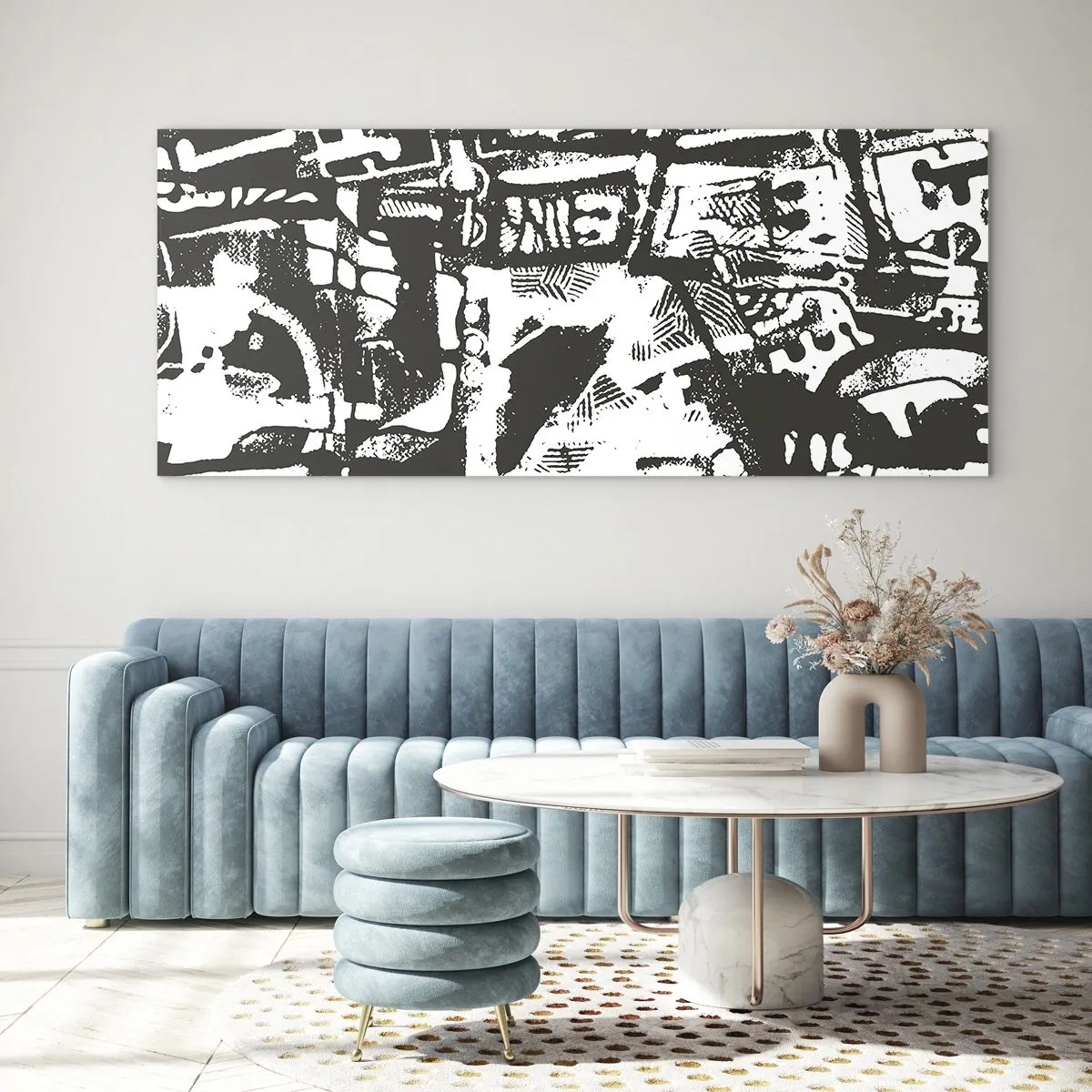 Obraz na skle - Poriadok alebo chaos? - 120x50 cm