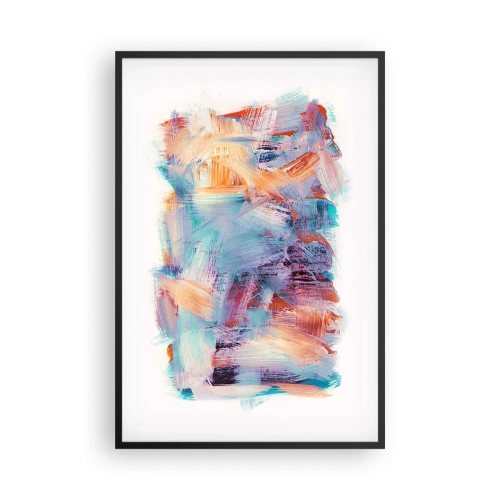 Plagát v čiernom ráme - Farebný neporiadok - 61x91 cm