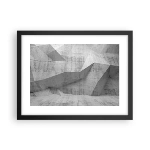 Plagát v čiernom ráme - Skutočná výzva - 40x30 cm