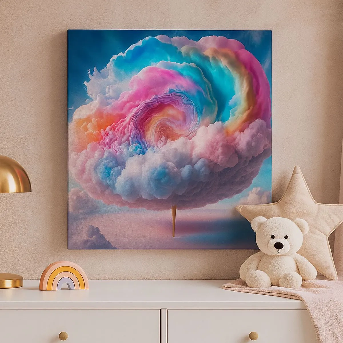 Obraz na plátne - Sen o zábavnom parku - 30x30 cm