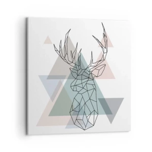 Obraz na plátne - V geometrickom lese - 50x50 cm