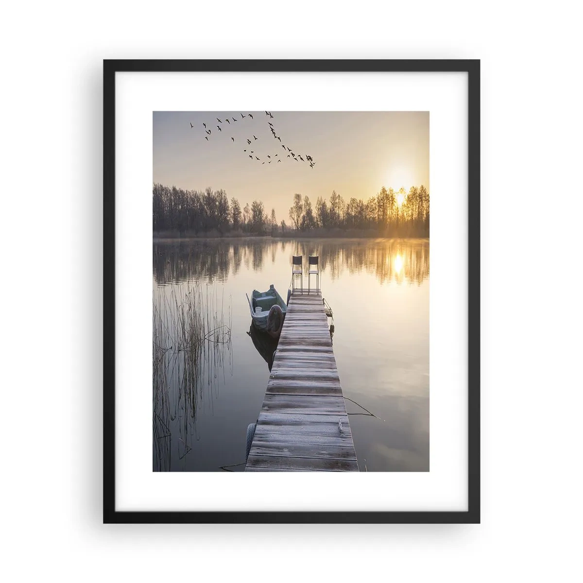 Plagát v čiernom ráme - Časom sa vrátim - 40x50 cm