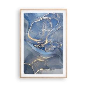 Plagát v ráme zo svetlého duba - Zlatý prach - 61x91 cm