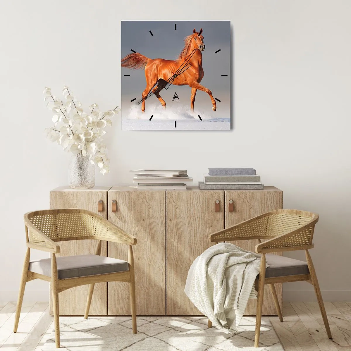 Nástenné hodiny - Tancujúca elegancia - 40x40 cm