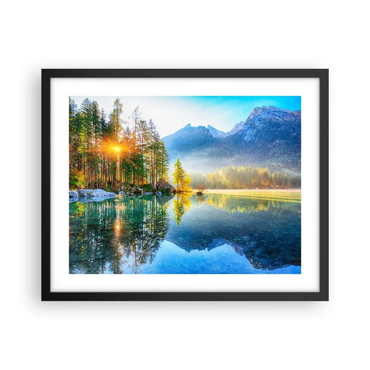 Plagát v čiernom ráme - Majestát a sladkosť - 50x40 cm