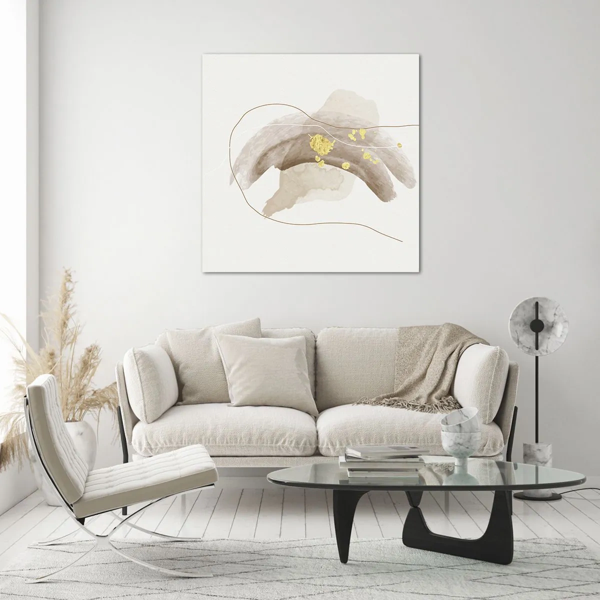 Obraz na skle - Vesmírna bytosť - 40x40 cm