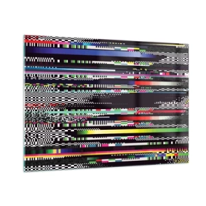 Obraz na skle - Kontrolný obraz skutočnosti - 100x70 cm