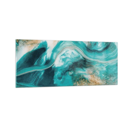Obraz na skle - Rieka zlata - 100x40 cm