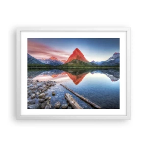 Plagát v bielom ráme - Teplo a chlad - 50x40 cm
