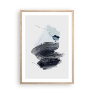 Plagát v ráme zo svetlého duba - Intenzita a pohyb - 50x70 cm