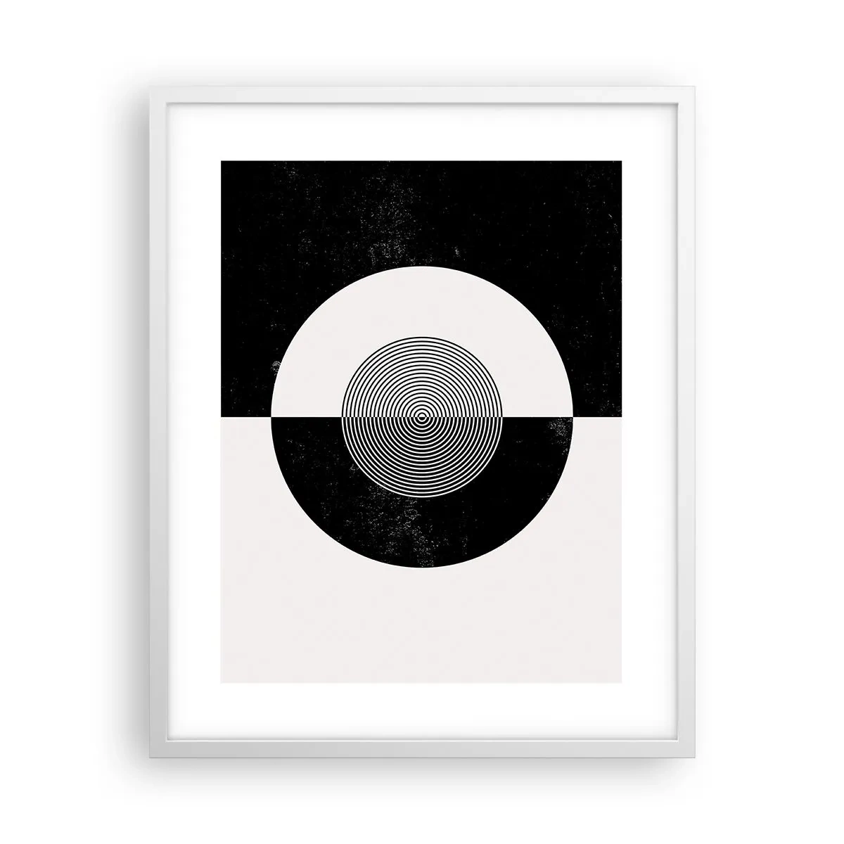 Plagát v bielom ráme - Harmónia v čiernej a bielej - 40x50 cm