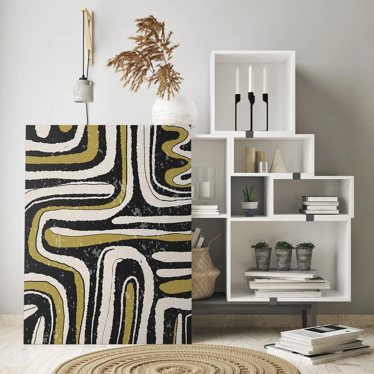 Obraz na skle - Kompozícia: trakty a uličky - 50x70 cm