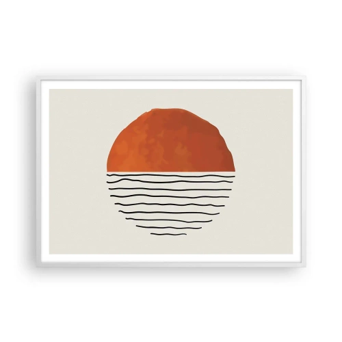 Plagát v bielom ráme - V japonskej atmosfére - 100x70 cm