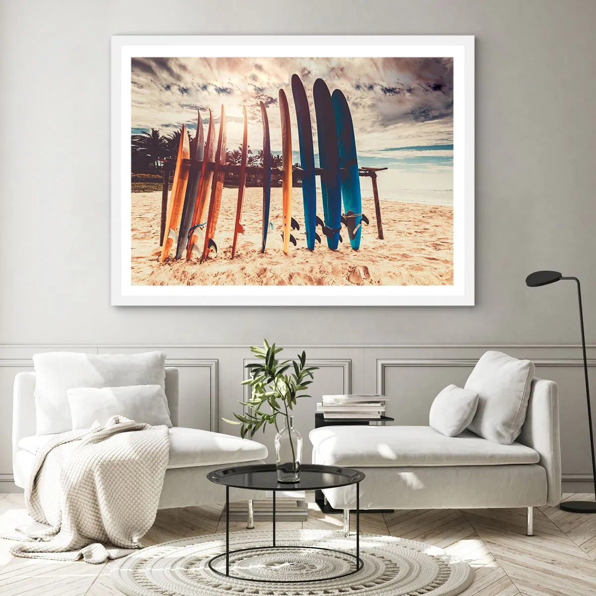 Plagát v bielom ráme - Dobrú noc, tak zajtra. - 70x50 cm