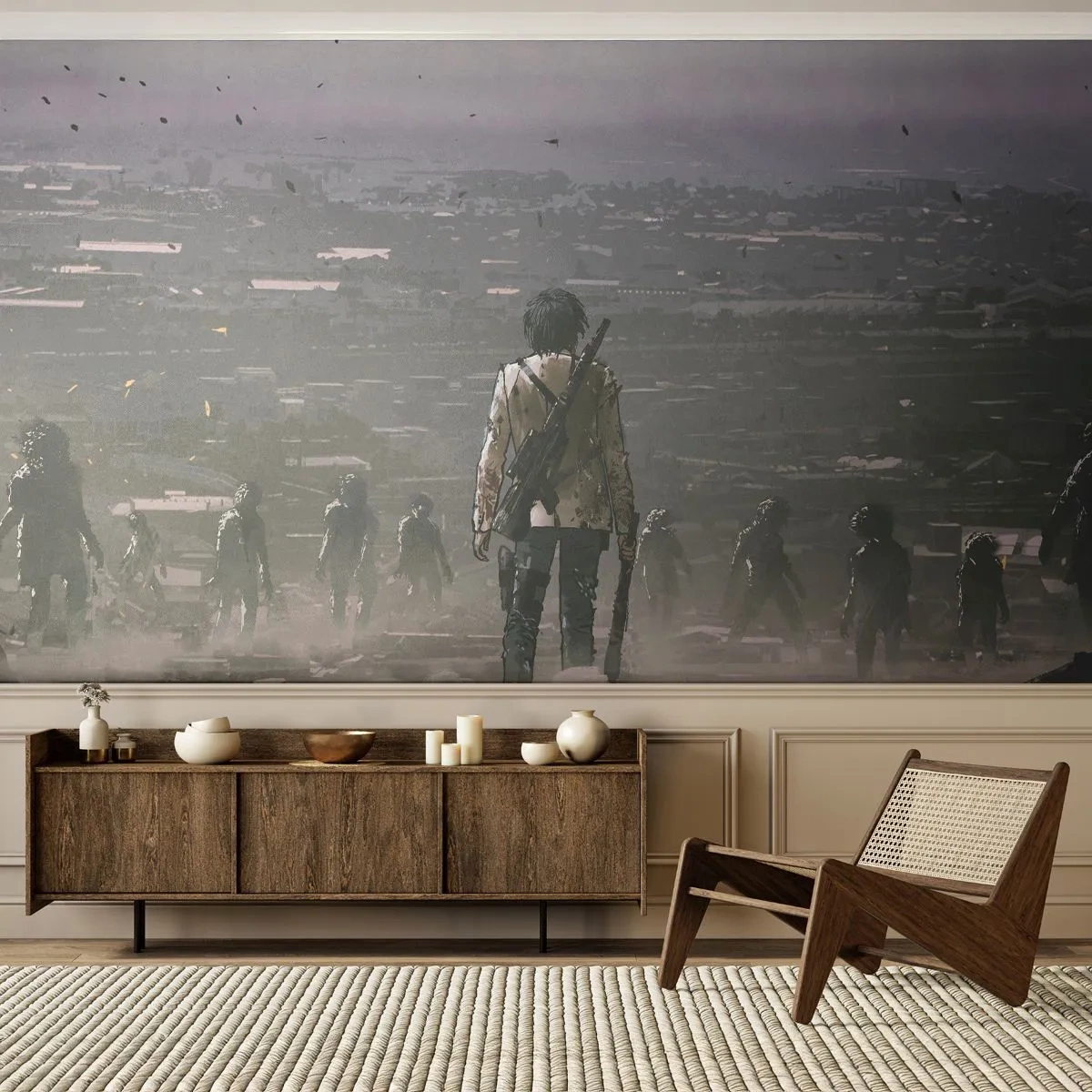 Fototapeta Standard Eco - Posledný spravodlivý? - Abstrakcia, Fantázia, armády - 400x280 cm