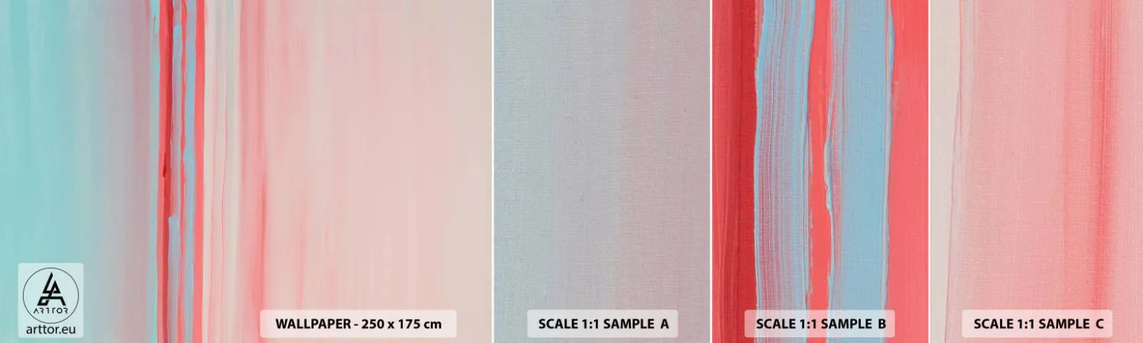 Vzorka Fototapeta Standard Eco - Abstrakcia za úsvitu - Pastel, Minimalistický, Kus - 100x30 cm