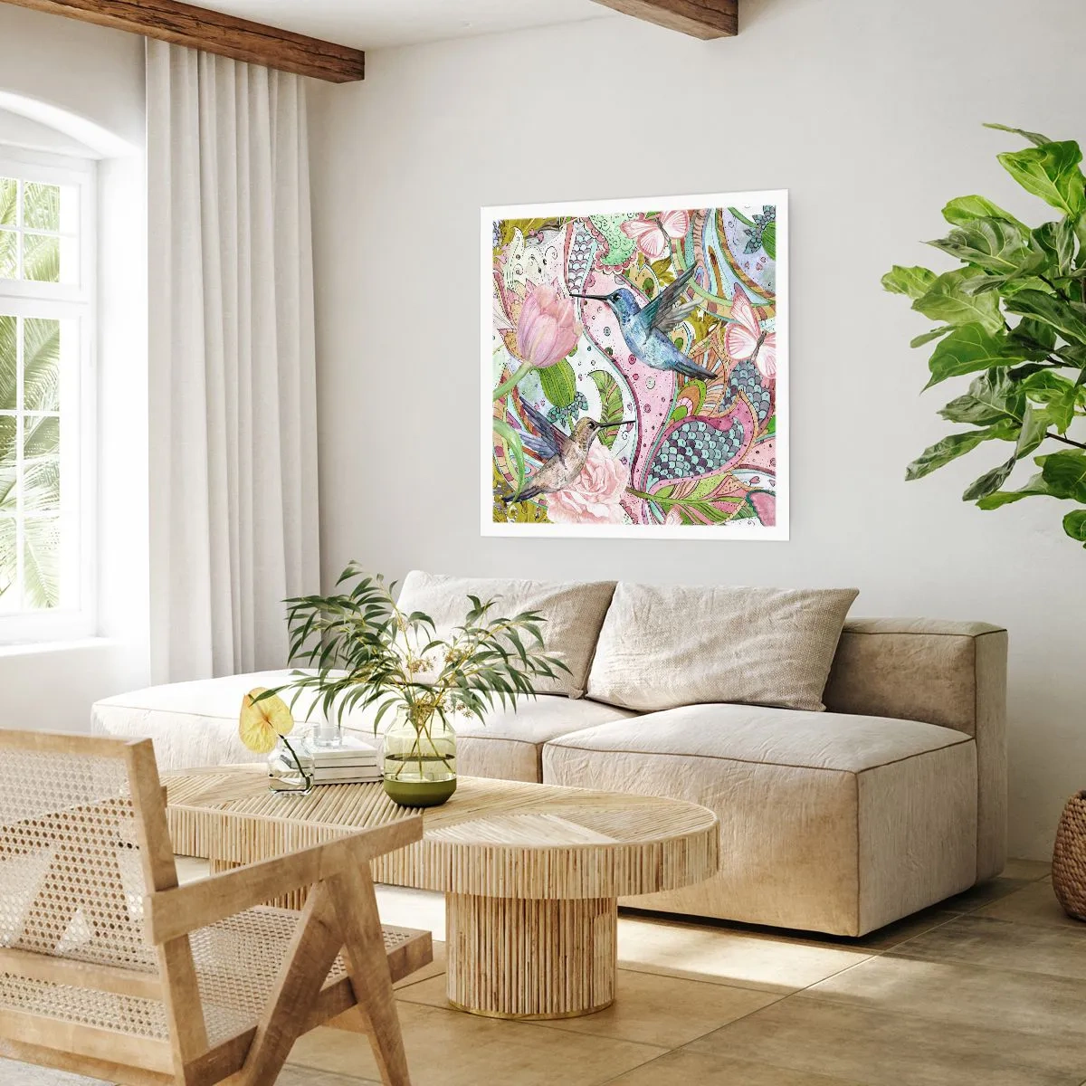 Plagát - Zamotané do lián - 50x50 cm