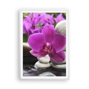 Plagát v bielom ráme - Už odpočívaš - 70x100 cm