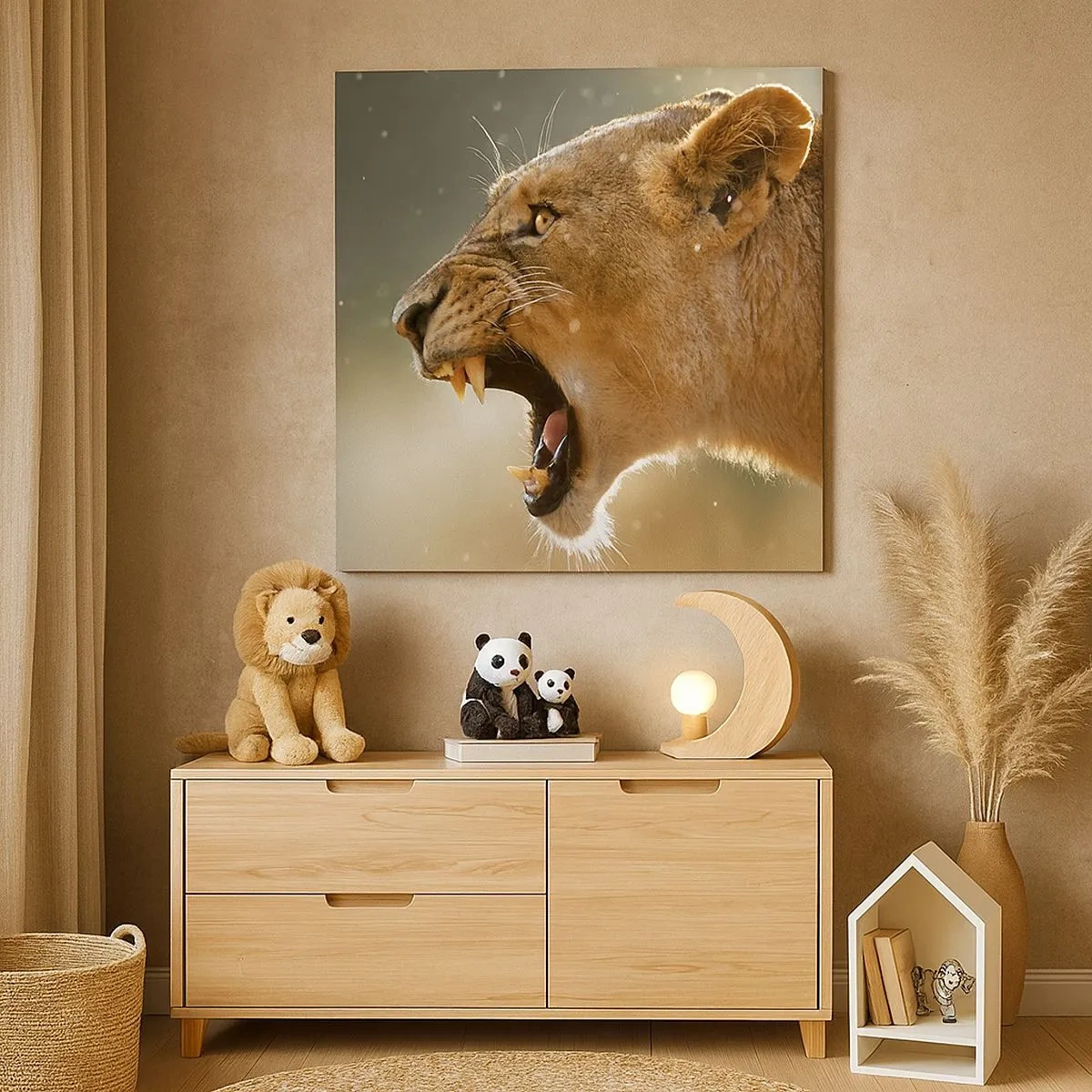 Obraz na plátne - Snaž sa nepočúvať - 30x30 cm