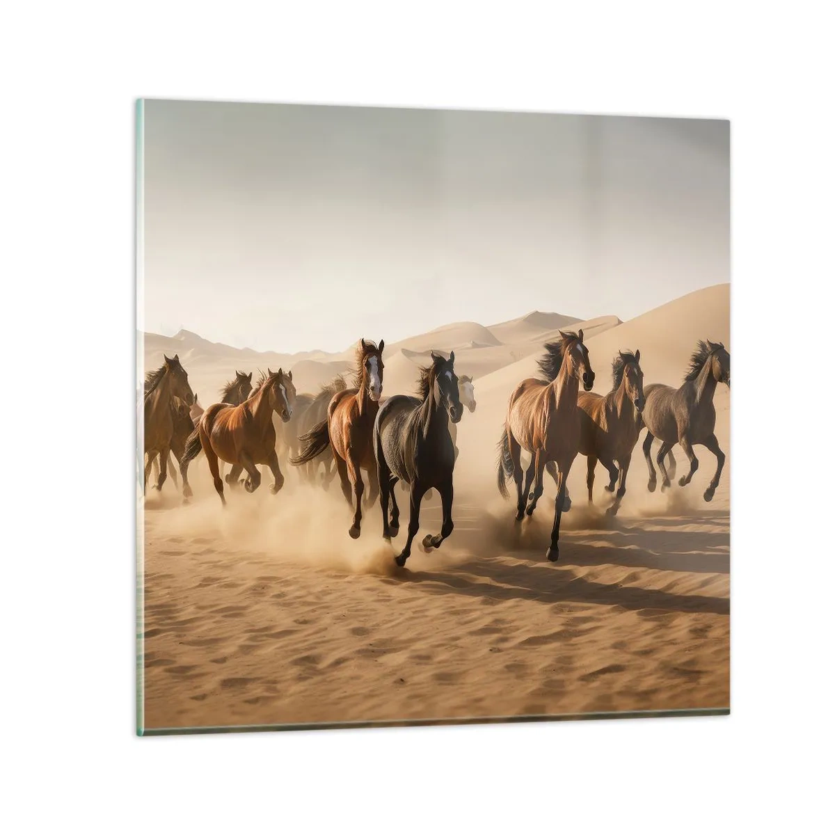 Obraz na skle - Voľné ako vietor - 40x40 cm