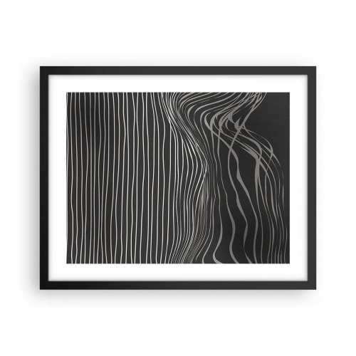 Plagát v čiernom ráme - Rytmus a prízvuk - 50x40 cm