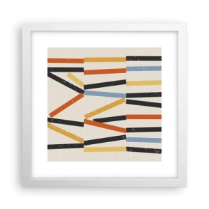 Plagát v bielom ráme - Kompozícia na úrovni - 30x30 cm