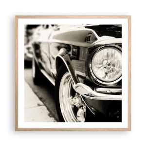 Plagát v ráme zo svetlého duba - Nepominuteľný lesk - 60x60 cm