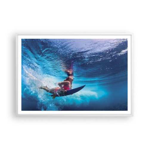 Plagát v bielom ráme - Hĺbka radosti - 100x70 cm