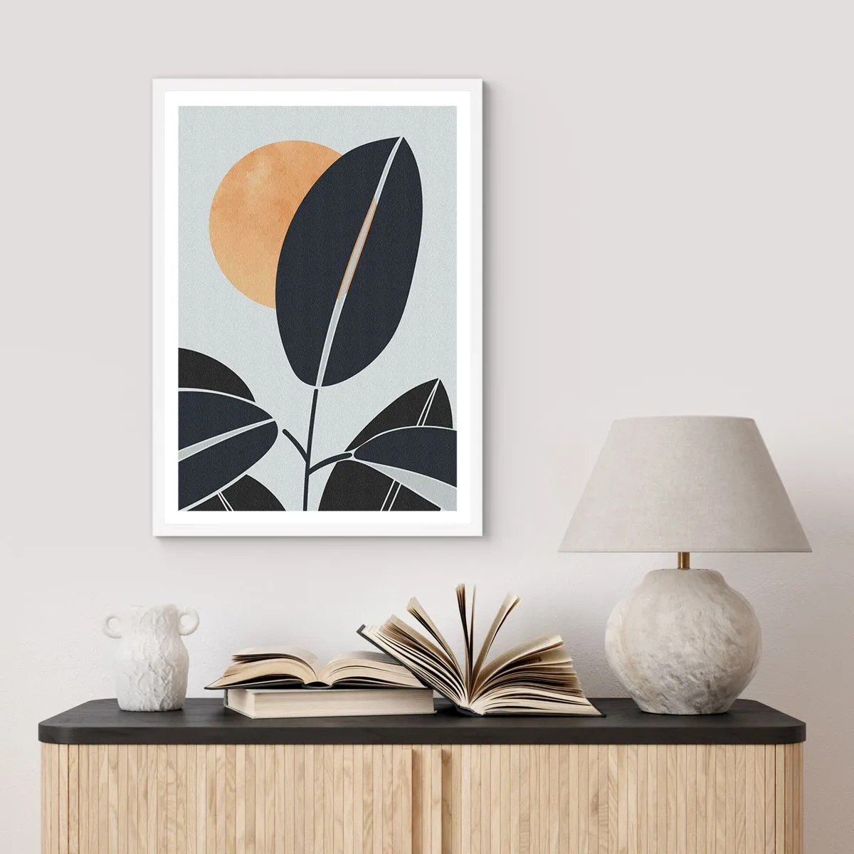 Plagát v bielom ráme - Deň horúceho leta - 50x70 cm