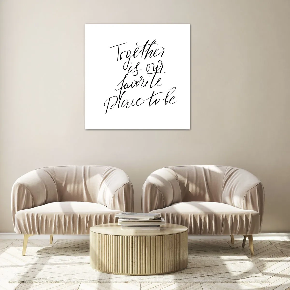 Obraz na skle - Cítite to tiež? - 50x50 cm