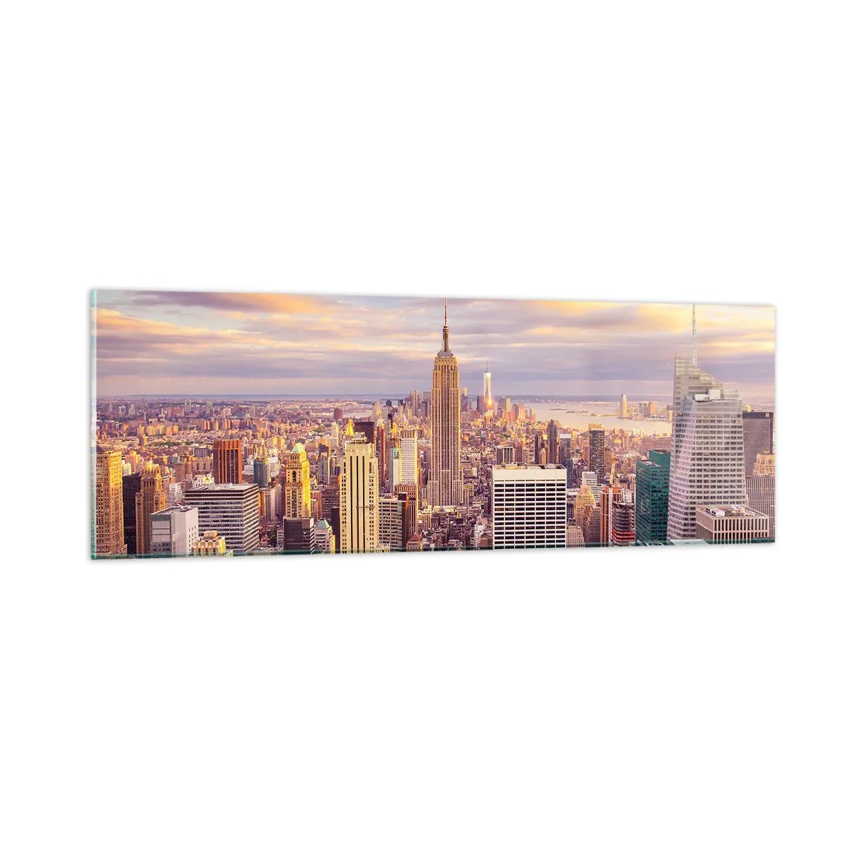 Obraz na skle - Dosiahnuť samotné oblaky - 90x30 cm