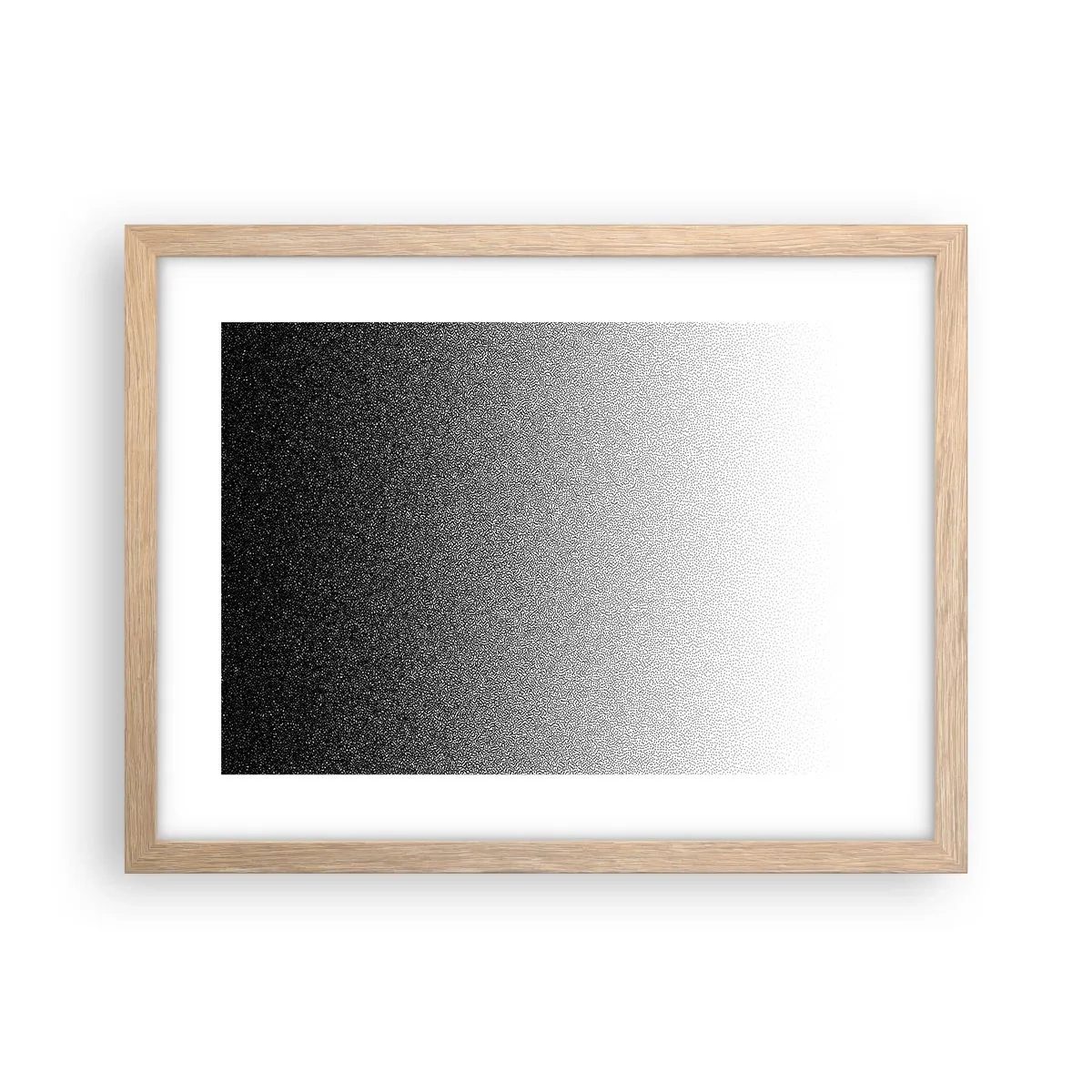Plagát v ráme zo svetlého duba - Smerom ku svetlu - 40x30 cm