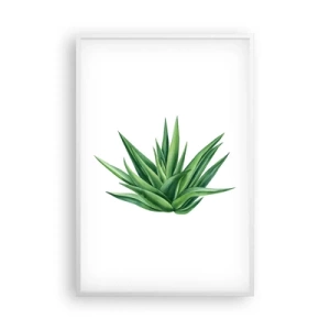 Plagát v bielom ráme - Zelená – sila – život - 61x91 cm