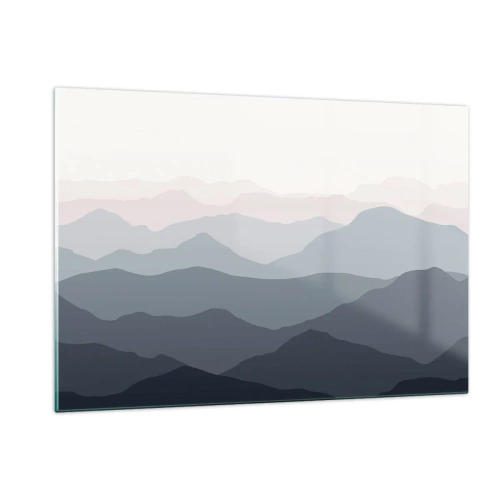 Obraz na skle - Vlny hôr - 120x80 cm