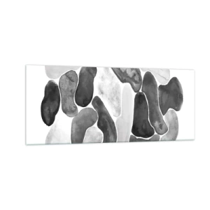 Obraz na skle - Kamenistá abstrakcia - 100x40 cm