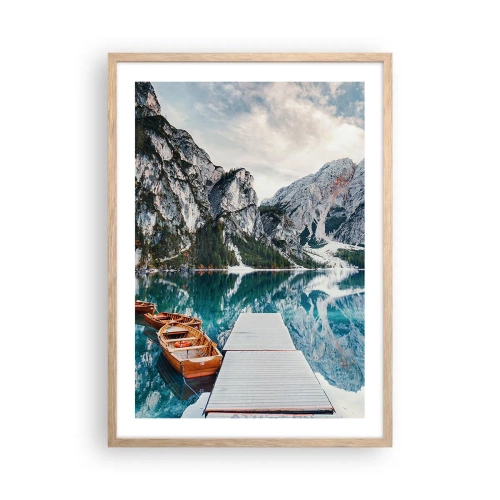 Plagát v ráme zo svetlého duba - Ukážeme vám krásu - 50x70 cm