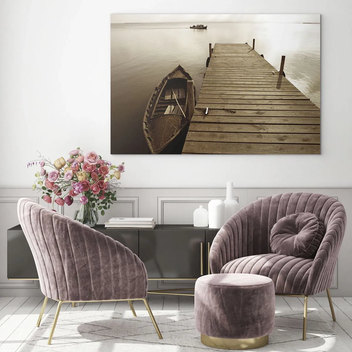 Obraz na skle - Veľký pokoj - 120x80 cm