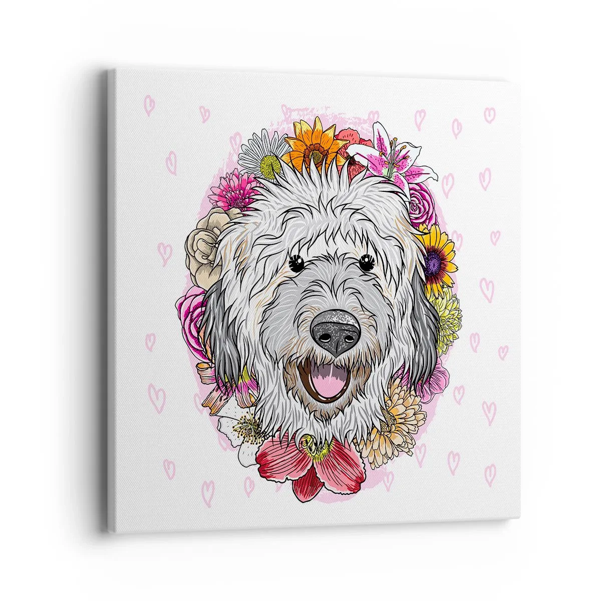 Obraz na plátne - Šteňacia radosť - 40x40 cm
