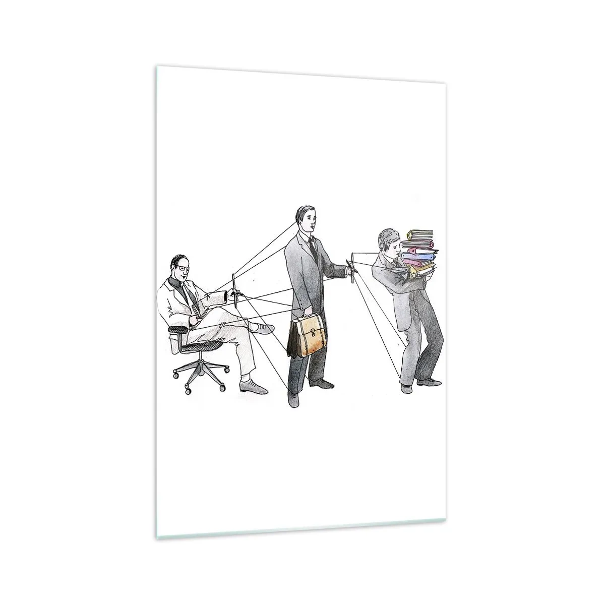 Obraz na skle - Každý má svojho pána - 70x100 cm