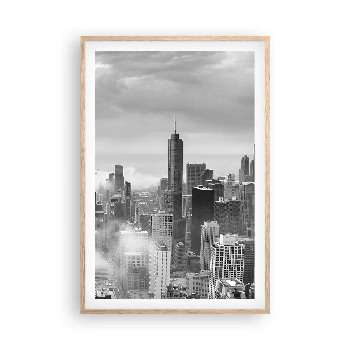 Plagát v ráme zo svetlého duba - Americká krajina - 61x91 cm
