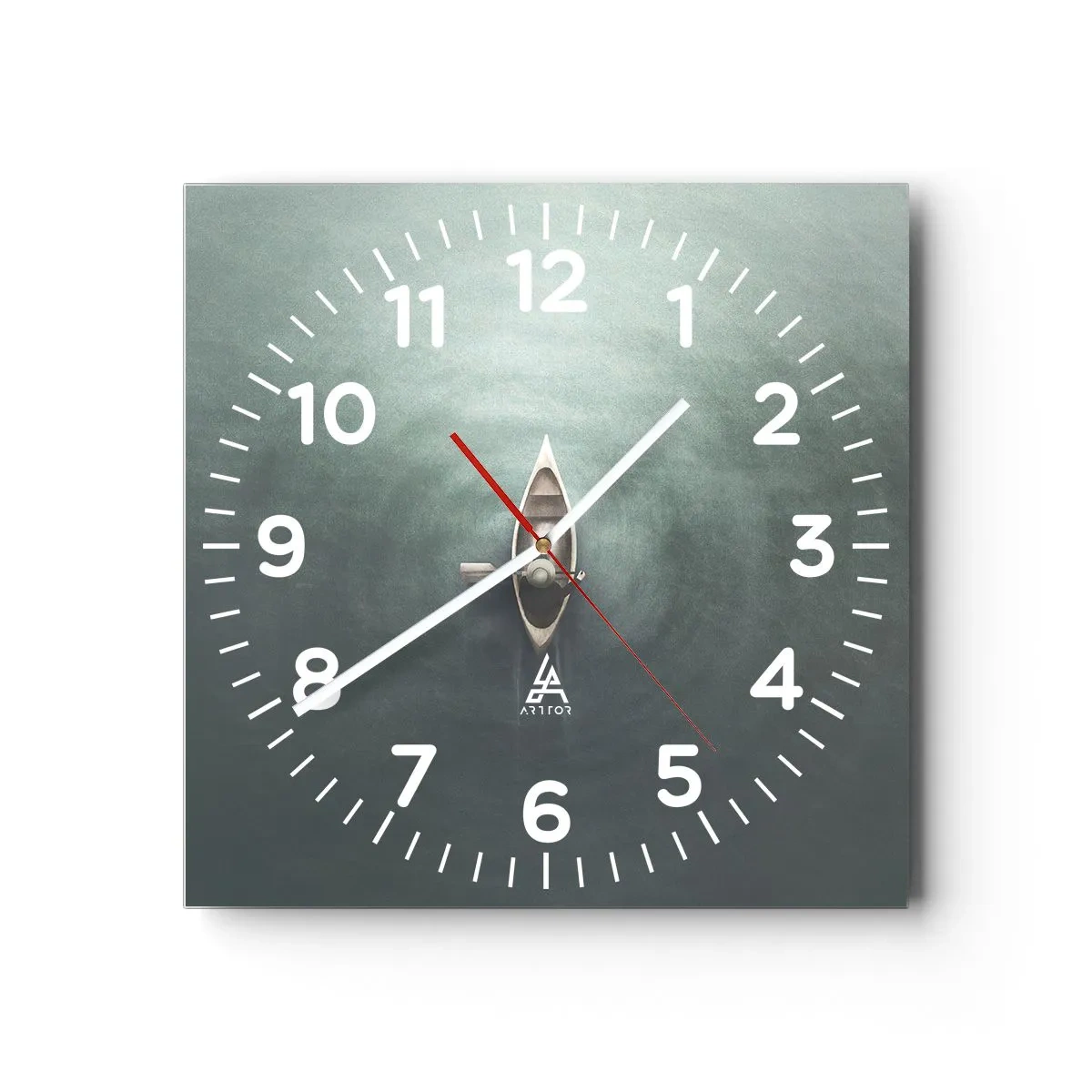 Nástenné hodiny - Cez mesačné jazero - 40x40 cm