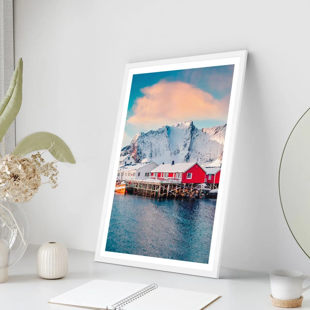 Plagát v bielom ráme - Severné útočisko - 61x91 cm