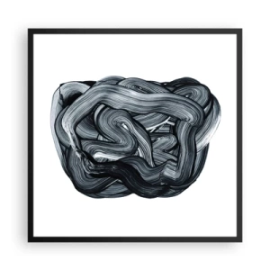 Plagát v čiernom ráme - Nie je to tak jednoduché - 60x60 cm