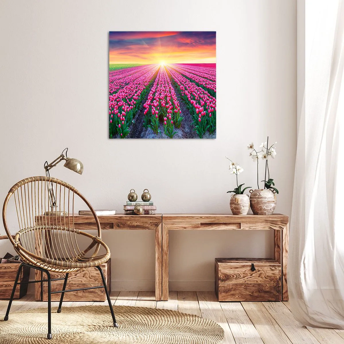 Obraz na plátne - Farma krásy - 60x60 cm