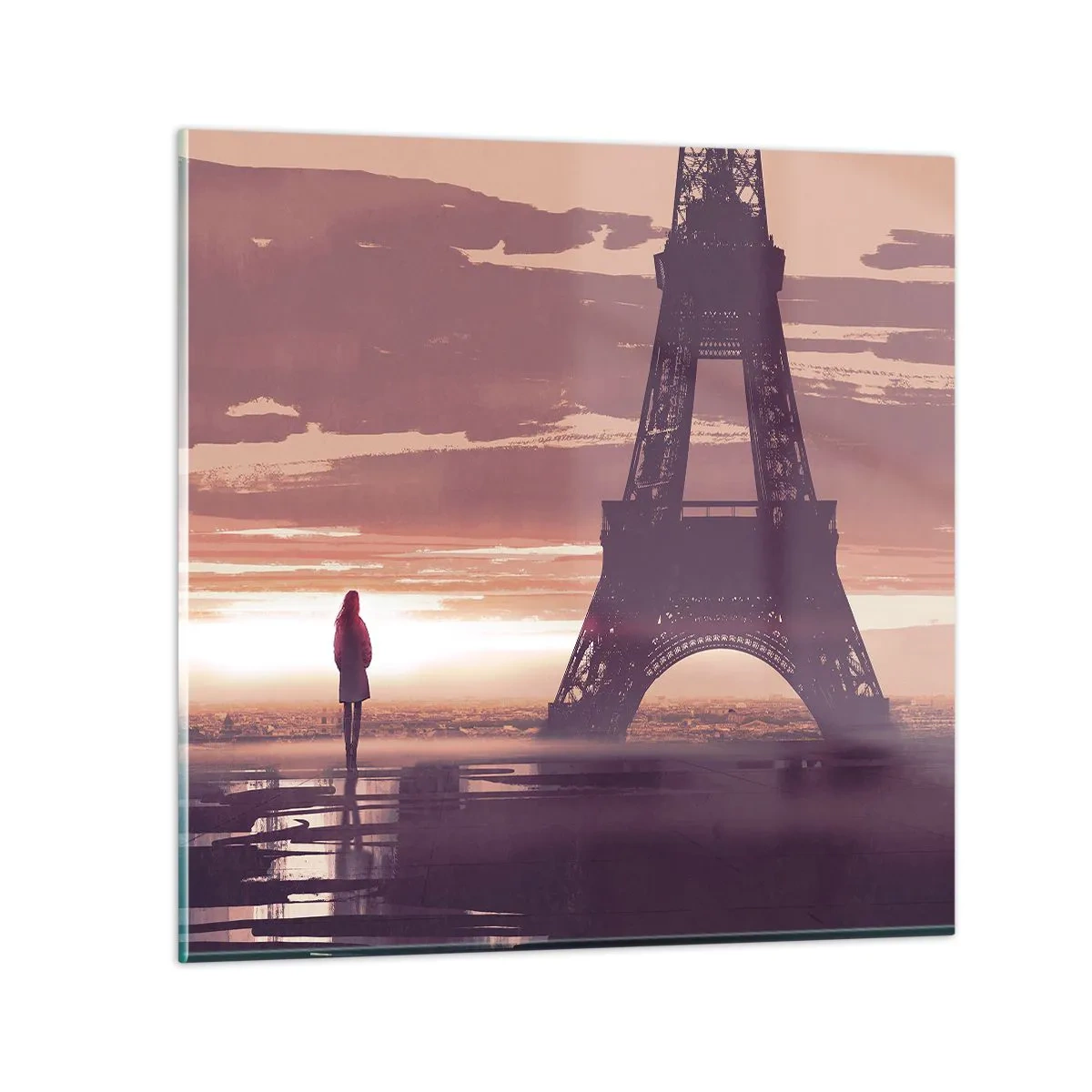 Obraz na skle - Iba tie dve - 40x40 cm