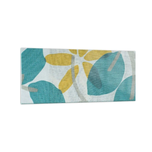 Obraz na skle - Medzi azúrovými listami - 120x50 cm